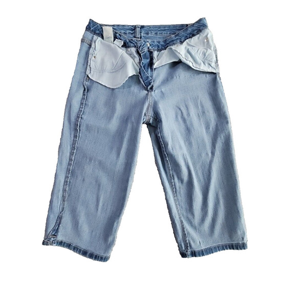 BandolinoBlu Jeans Women's Size 8 Denim Medium Wash Capri Embellished Pockets - Picture 14 of 15